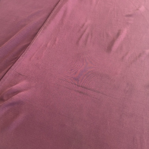 Reformation Long Sleeve Plunging Neckline Sz XS Faux Wrap Dress In Aubergine - Picture 16 of 16